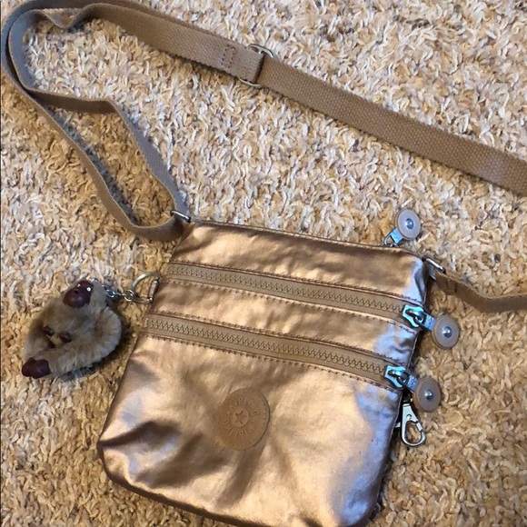 Bronze metallic cross body bag - Picture 1 of 4